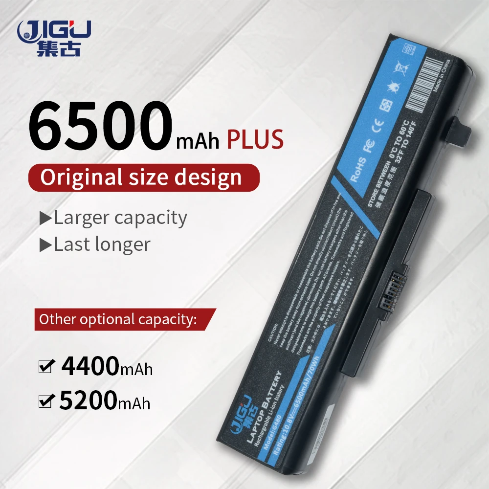 Новый аккумулятор JIGU на 6 ячеек для ноутбука LENOVO G580 Z380 Y480 G480 V480 Y580 L11S6Y01 L11L6Y01 G580AM