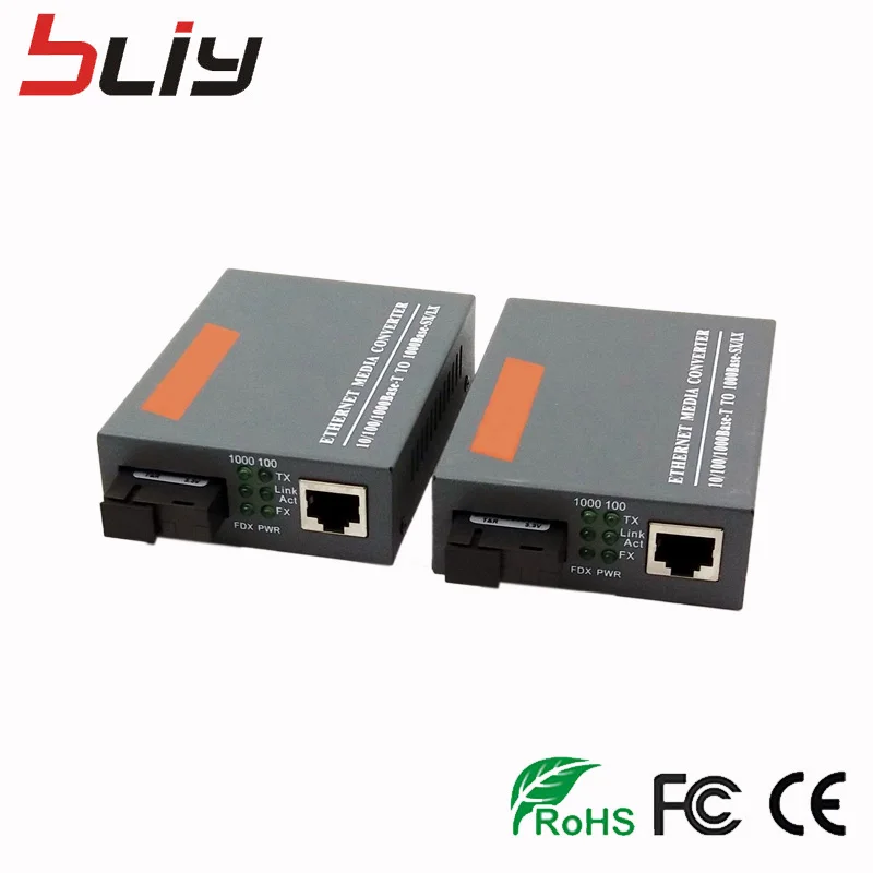 Бесплатная доставка 1 пара 100 м волоконно оптических Media converter FTTH Fibra оптика