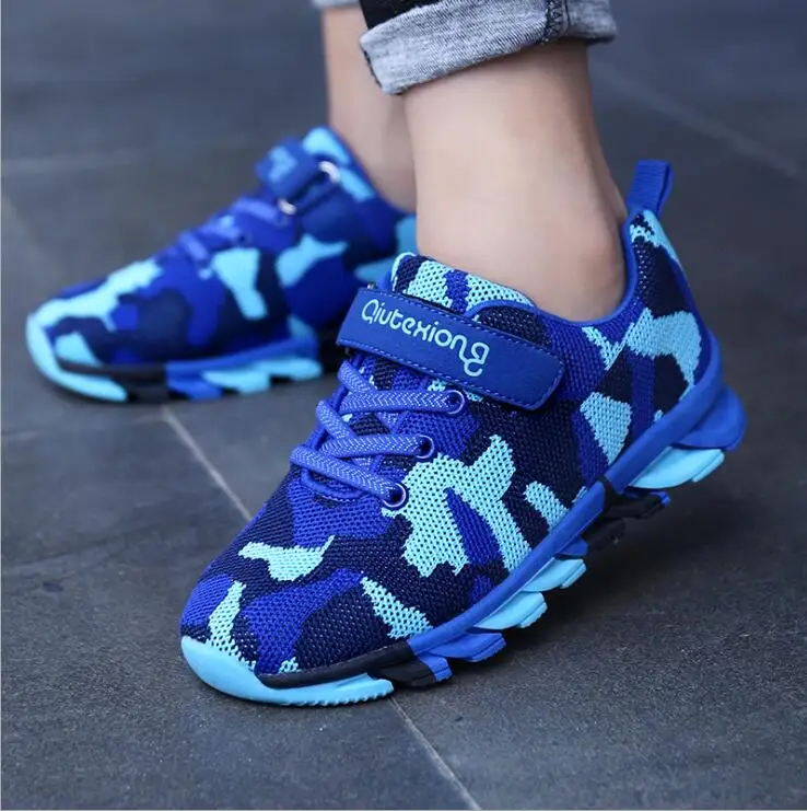 QIUTEXIONG Trainer Children Running Shoes Kids Sneaker Boys Casual For Girls Footwear Sport Breathable Fashion Mesh | Детская одежда и