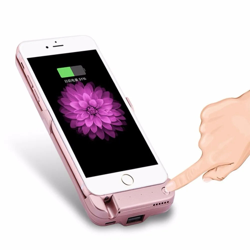 Чехол подставка для Apple iphone 5 4200 мАч Ультратонкий чехол аккумулятора SE резервного