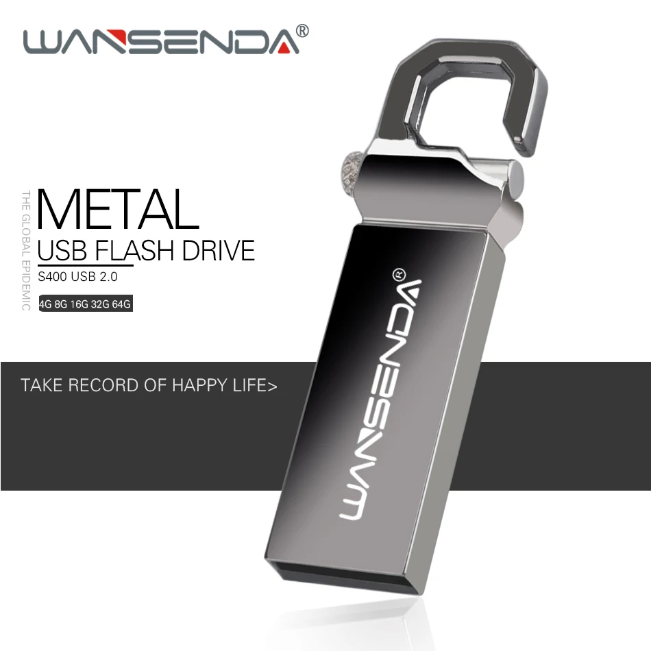 WANSENDA водонепроницаемый USB флеш накопитель 8 ГБ 16 32 64 ГБ|USB флэш-накопители| |
