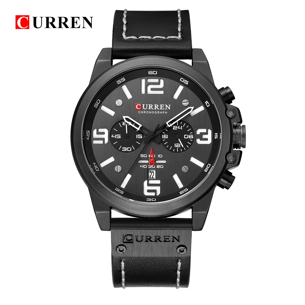 Новинка curren 8314 мужские часы Топ бренд класса люкс военные спортивные наручные