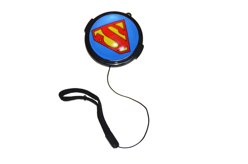 Универсальная крышка объектива 58 мм с изображением Супермена держателем для