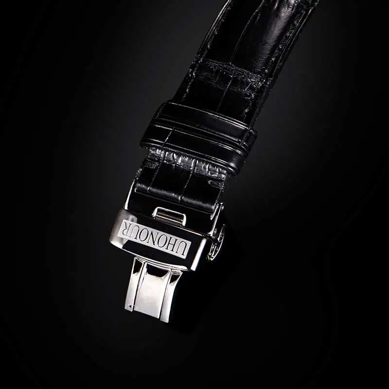 Роскошные Высококачественные швейцарские мужские часы Tourbillon с сапфировым