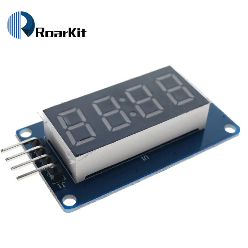 Светодиодный Дисплей модуль TM1637 для Arduino 7 сегментный 4 биты 0 36 дюйма часы красный