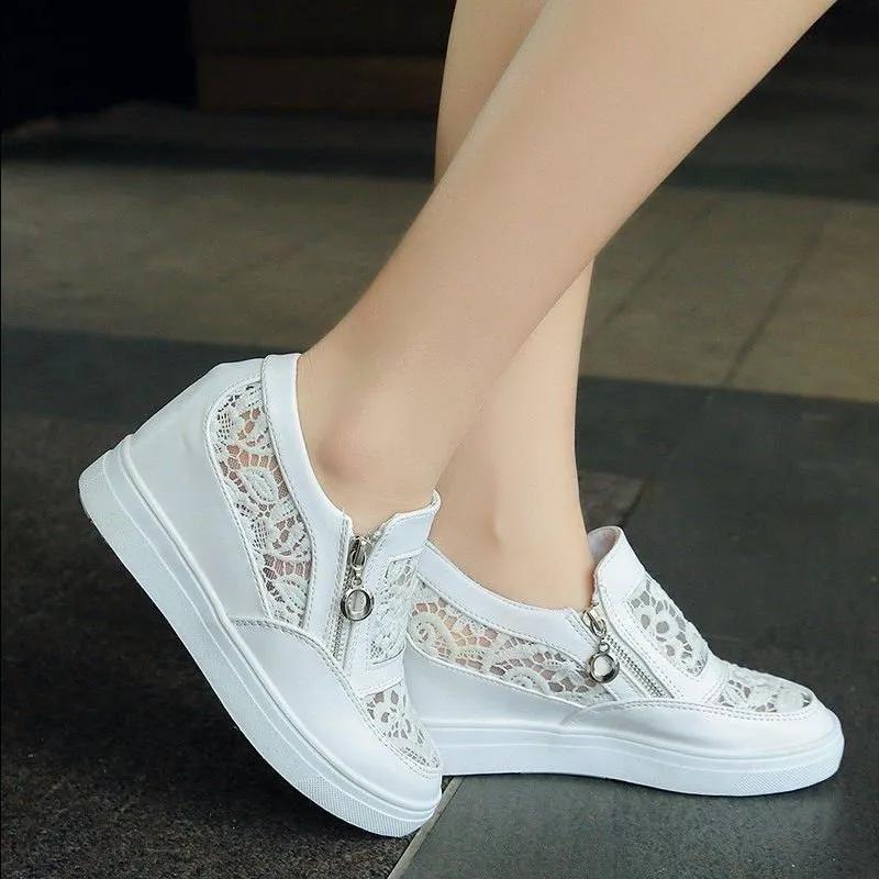Лидер продаж 2019 года модная повседневная женская обувь из сетчатого материала на