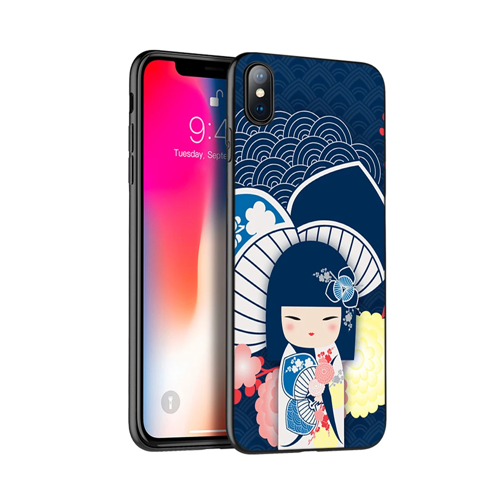 Черный чехол из термопластичного полиуретана для iphone 5 5s SE 2020 6 6s 7 плюс 8x10