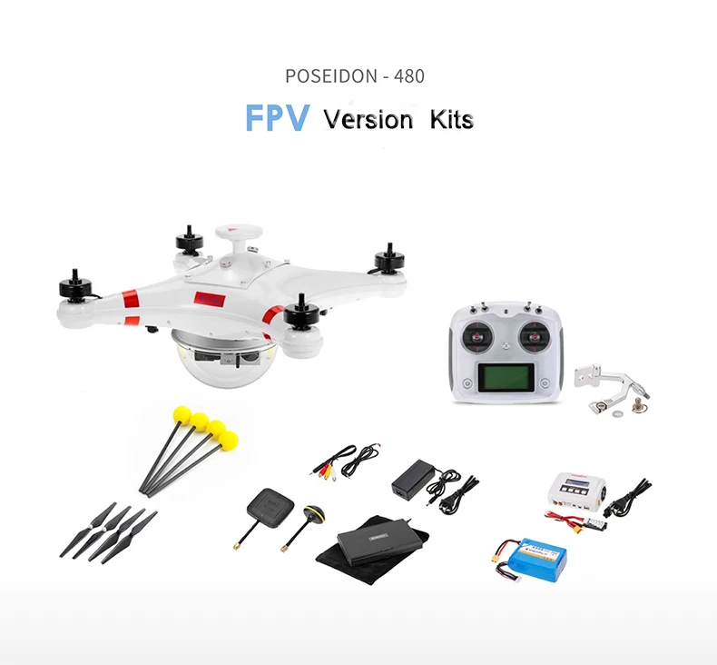 Водонепроницаемый Профессиональный рыболовный Дрон Poseidon-480 Poseidon480. 8G 700TVL камера Дрон FPV gps RC 480