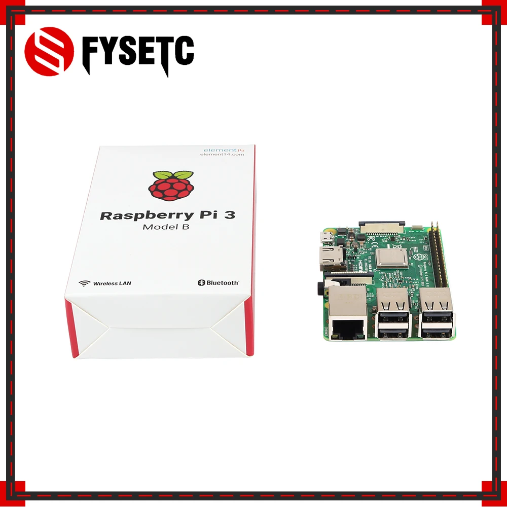 Raspberry Pi 3 Model B Board + Heatsink ABS чехол/Alicylic чехол 5V 2.5A US источник питания 5MP