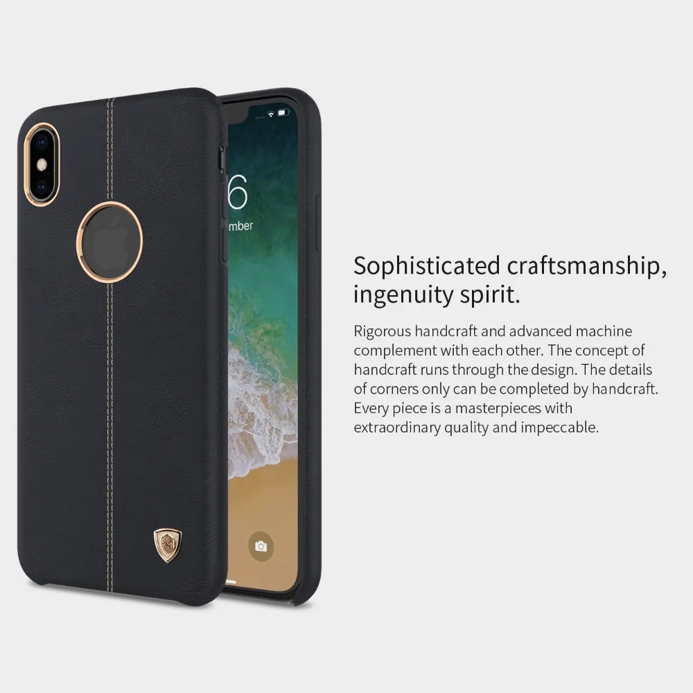Для iPhone XS Max чехол Nillkin Englon чехол для телефона кожаный чехол для iPhone XS Max XR X Nilkin чехол для телефона