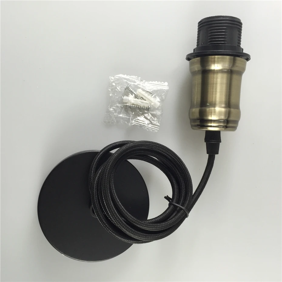 

Nordic Countryside Aluminum Pendant Lamp Holder Retro Glass E27 Pendant Light Holder For Restaurant Bar Counter Apartment Cafe