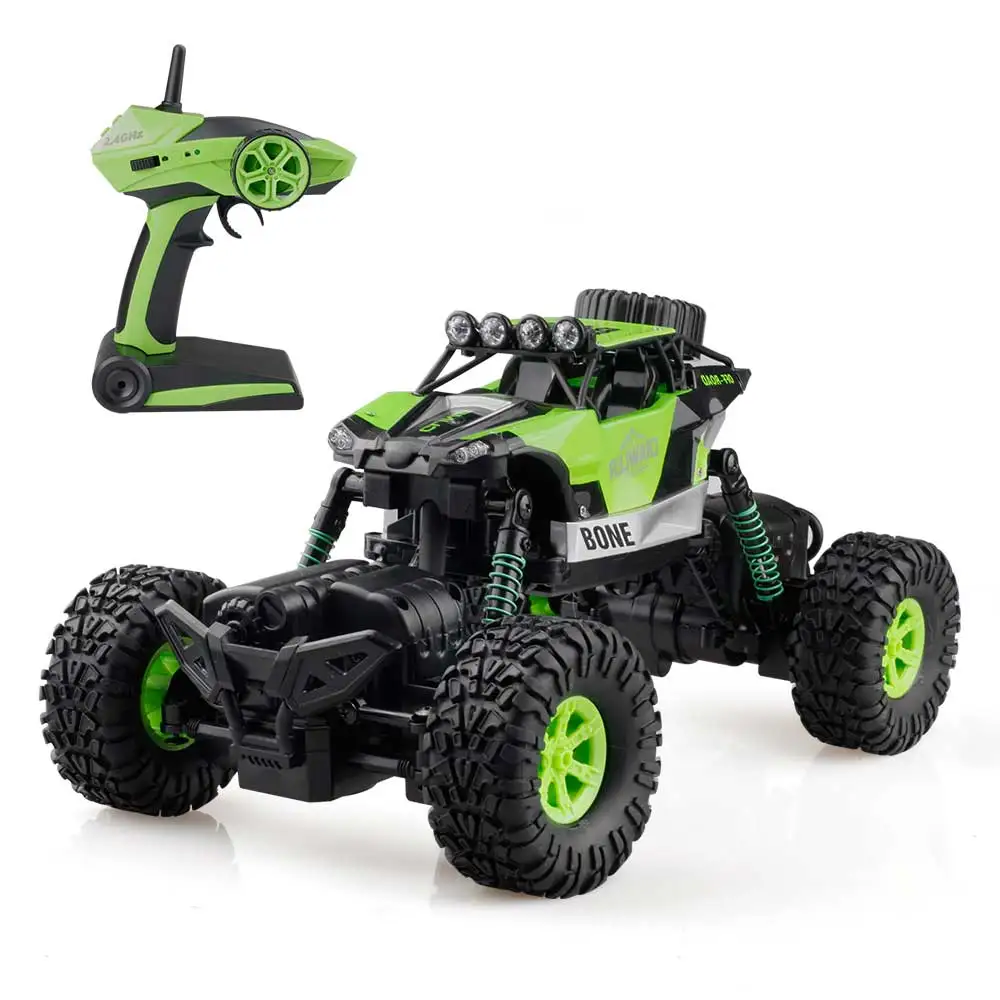 Зеленый GizmoVine Радиоуправляемый внедорожный автомобиль 1/16 с дистанционным управлением, перезаряжаемый автомобиль Monster Truck, масштаб 2,4 ГГц, беспроводной Радиоуправляемый автомобиль, Игрушки для маленьких детей - Цвет: Зеленый