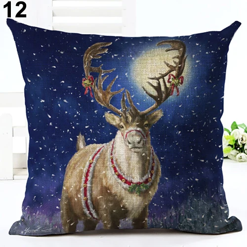 Рождество Санта диван автомобиля Пледы Подушки Детские чехол Домашний Декор