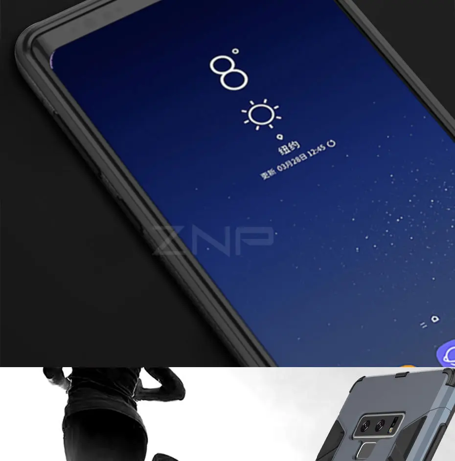 ZNP роскошные чехлы с подставками чехол для samsung Galaxy S10 S9 S8 A8 J4 J6 плюс держатель чехол для телефона с кольцом для samsung Note 9 A7 A8s A9 чехол