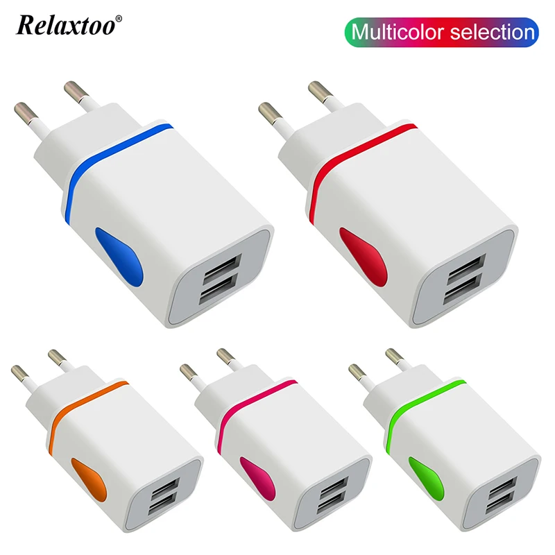 5 В/2 1 а светящийся 2USB-концентратор быстрое зарядное устройство с европейской