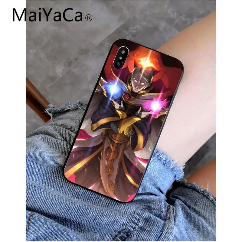 MaiYaCa Shadow Fiend Dota 2 Smart Cover черный мягкий чехол для телефона для iPhone 6S 6plus 7plus 8 8Plus X Xs MAX 5 5S XR