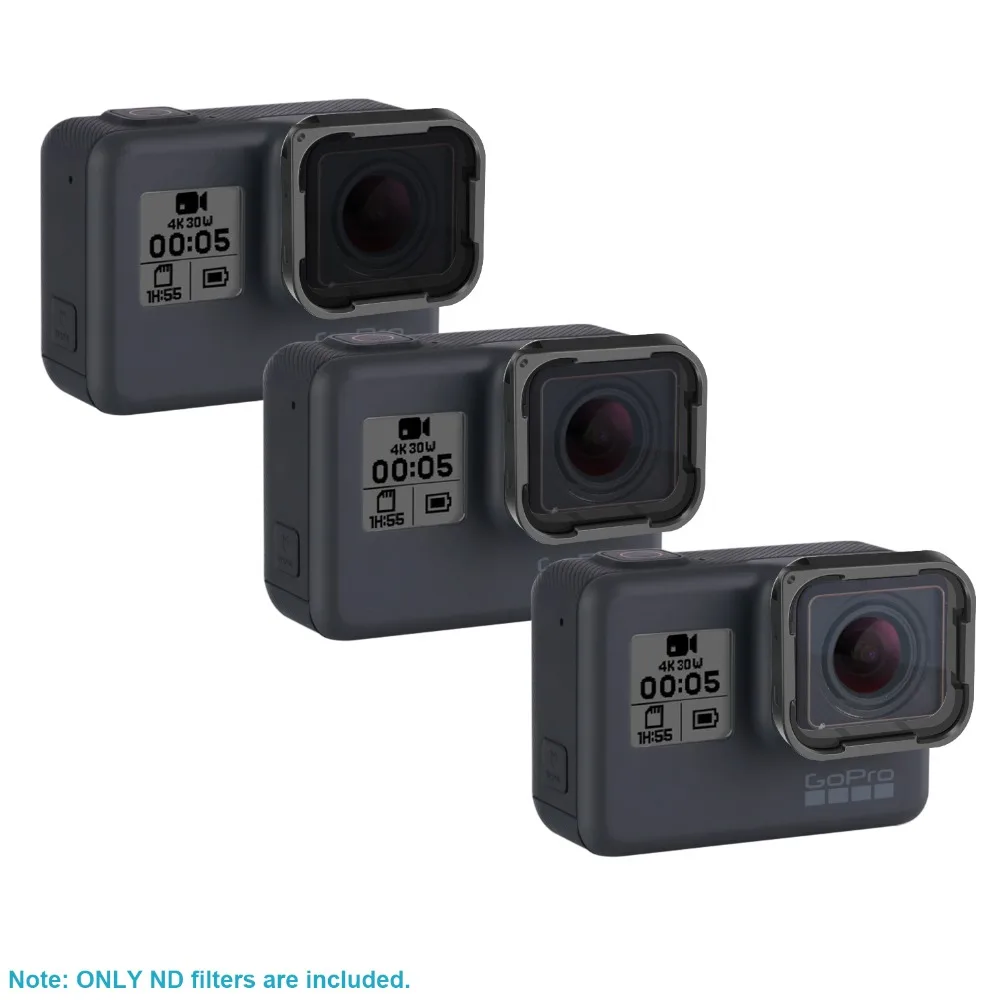 Neewer 3-Pack ABS ND Filter Kit for GoPro Hero 6/5 Ultra Lightweight Filters Outdoor Photography Aerial Filming | Электроника
