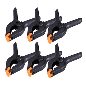 6 шт.лот 4-дюймовый пластиковый нейлоновый деревянный зажим Jig Деревообрабатывающие инструменты Пружинные плотничные зажимы для инструмента инструменты