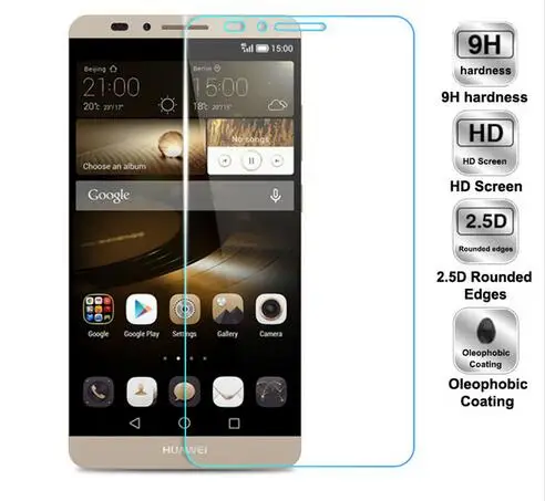 2 упаковки для huawei mate 7 закаленное стекло 9H Взрывозащищенная и устойчивая к царапинам Защитная пленка Закаленное стекло для huawei Ascend mate 7