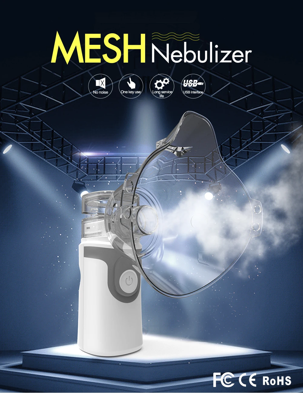Портативный распылитель Inalador Nebulizador ингалятор для астмы распылитель для детей взрослых USB Перезаряжаемый ингалятор для детей