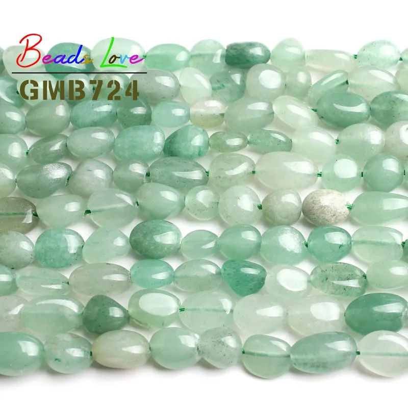 6-8MM Natural Stone Irregular Green Aventurine Loose Spacer Beads For Jewelry Making DIY Bracelet Necklace Jewellery 15 Inches | Украшения