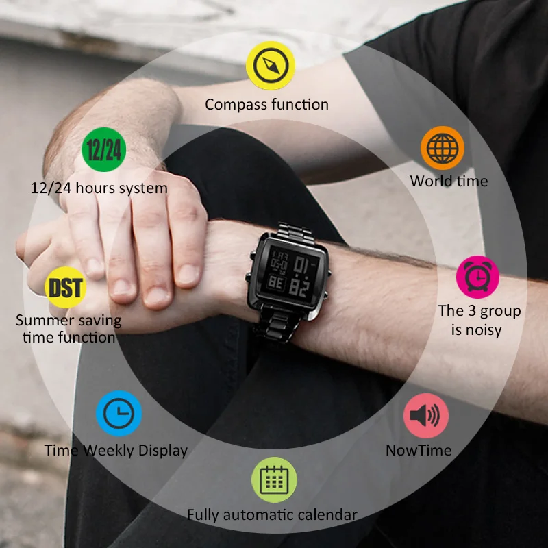 Военные креативные дизайнерские Бизнес Мужские часы новые модные кварцевые