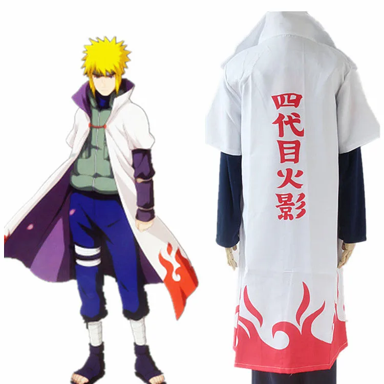 Плащ для косплея Naruto Shippuden плащ Хокаге белая накидка Пыльник унисекс пыльник на 4