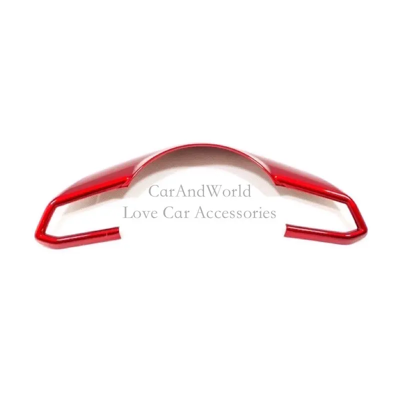 04-red 1pcs Чехлы рулевого колеса автомобиля отделка Стикеры для Mazda 2 Demio 3 6 CX-3 CX-5 CX5 CX-4 CX8 CX-9 Axela ATENZA аксессуары - Цвет: 04-red 1pcs