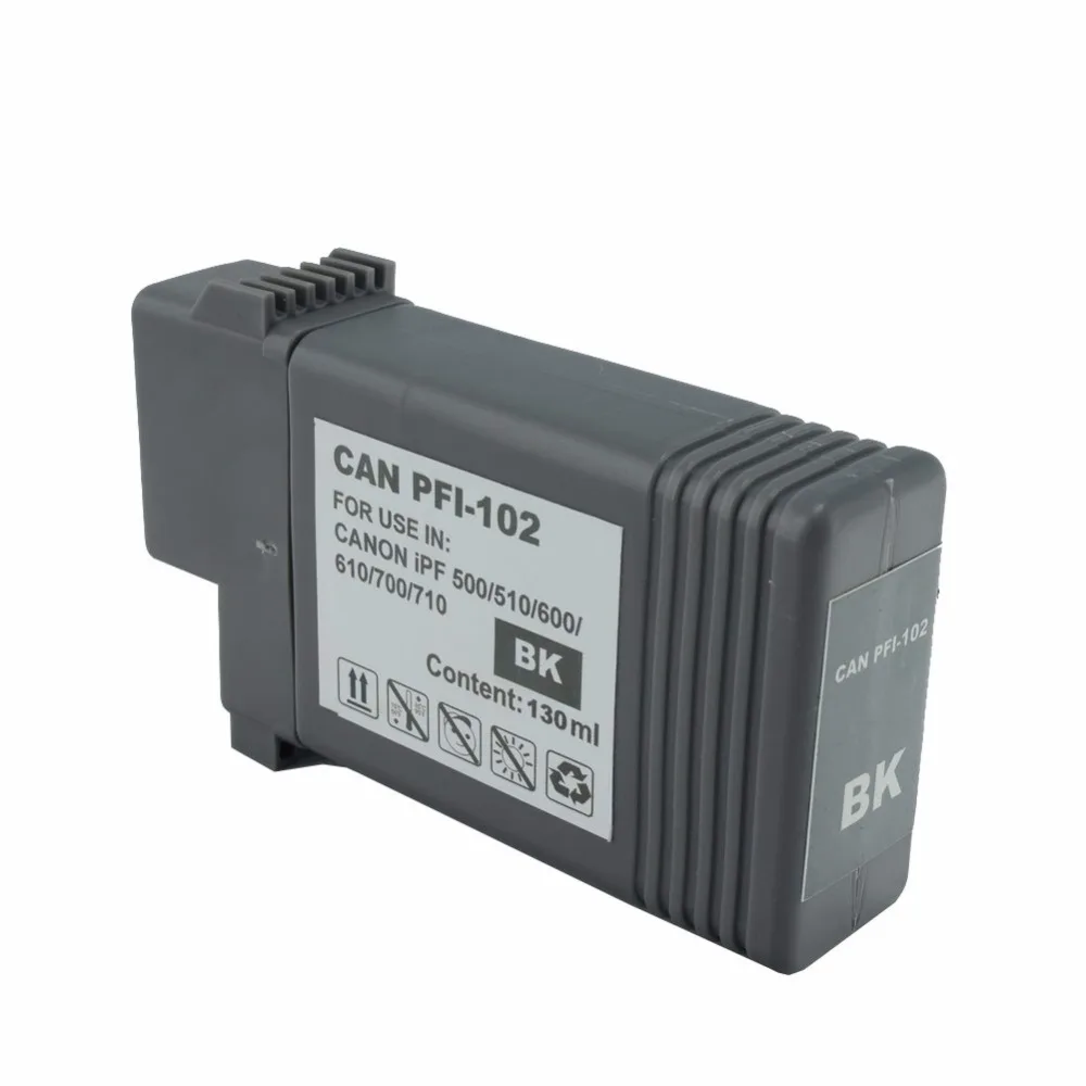 JH PFI-102 многоразовые чернильные картриджи для Canon IPF605/650/655/750/755 чернильный картридж
