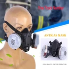 Противопылевой респиратор 3 в 1, силиконовый респиратор на половину лица, пестицидный противогаз
