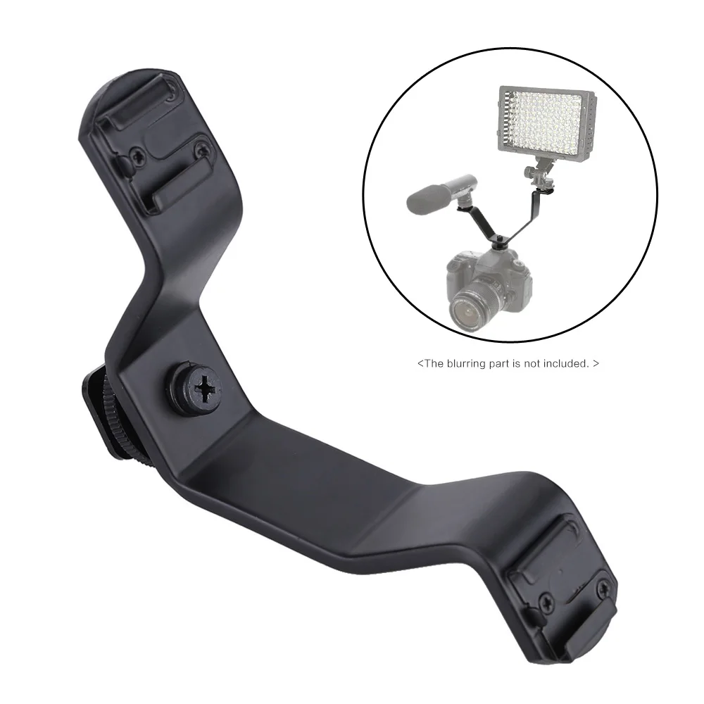 Metal Dual Hot Shoe V Mount Bracket for Video Lights Microphones or Monitors on Cameras and Camcorders | Электроника