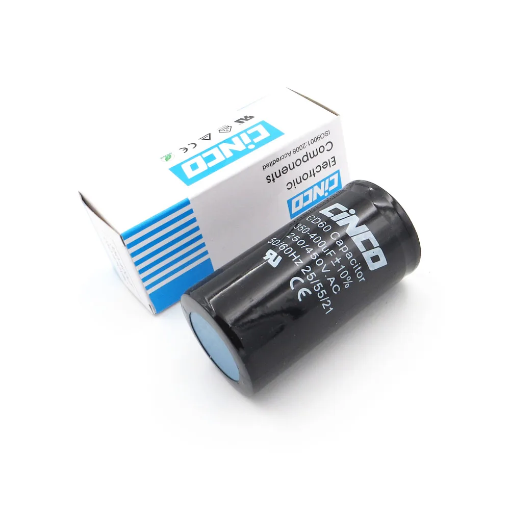 350MFD 400MFD 250 V 450 AC мотор прибора пусковой конденсатор CD60 воздушный компрессор