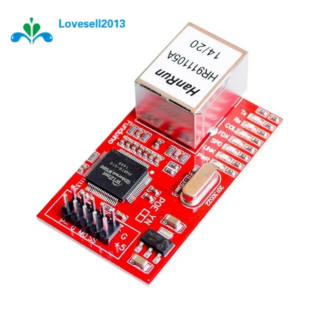 

Mini W5100 LAN Ethernet Shield W5100 R3 Network Module Board 3.3V Compatible For Arduino Ethernet UNO Mega 2560