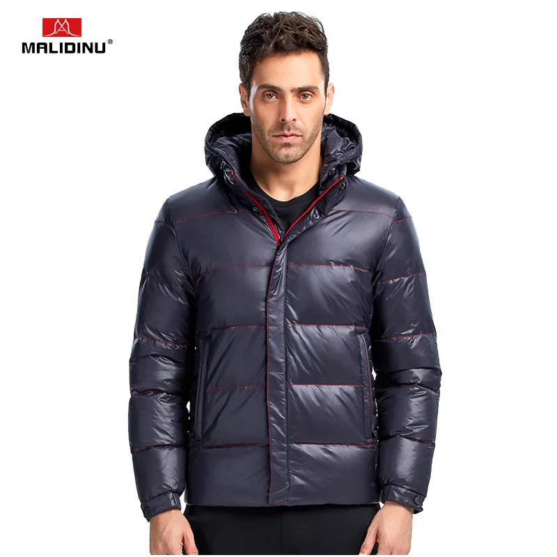 MALIDINU 2022 New Collection Men Down Jacket 70% White Duck Down Winter Down Coat Parka Thick Jacket European Size Free Shipping