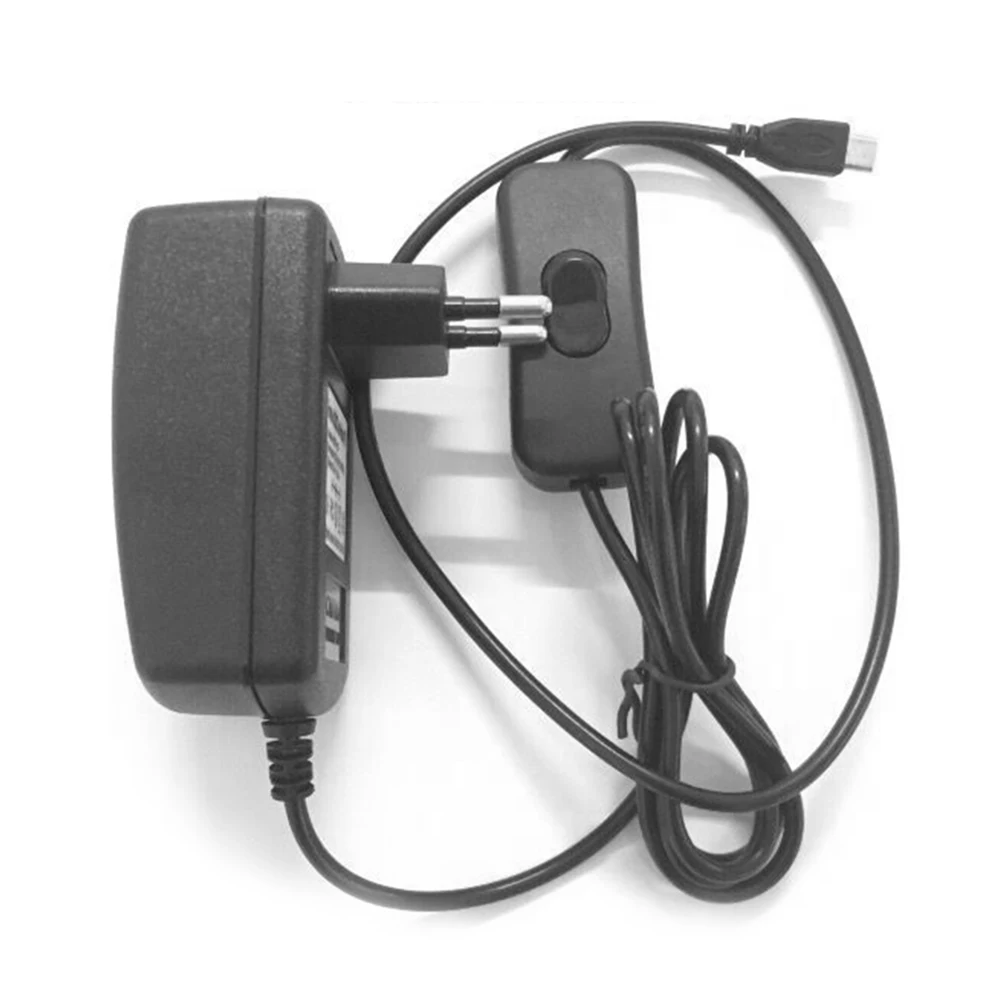 Топ Micro USB блок питания 5V 3A зарядное устройство адаптер ВКЛ ВЫКЛ переключатель для