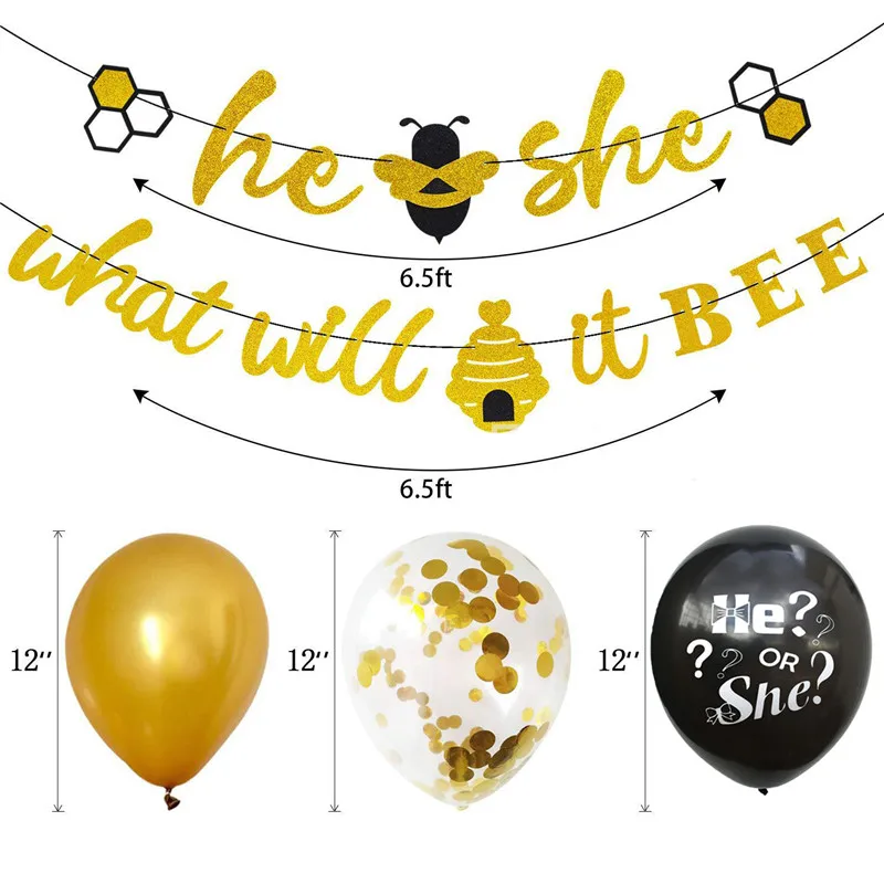 Baby Shower 1 день рождения украшения для вечеринки сделанные своими руками дети мальчик баннер с девушкой воздушный шар торт Топпер пол Показать аксессуары для вечеринки подарок сувениры
