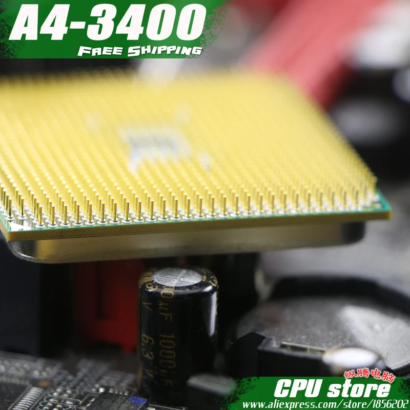 Бесплатная доставка процессор AMD A4 3400 Dual-core FM1 2 7 GHz 1MB 65W cpu pieces A4-3400 интегрированной