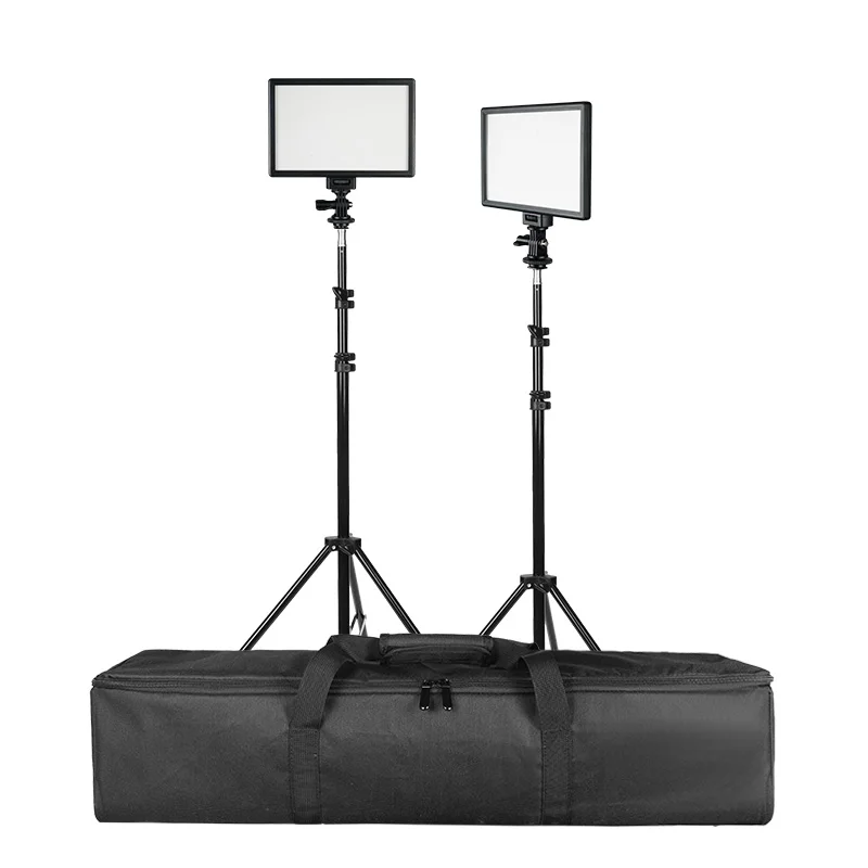 SUPON L122T 2 комплекта светодиодной лампы для фотографического освещения со штативом