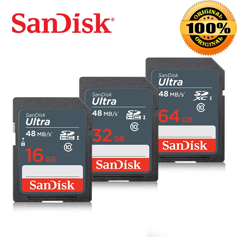 SanDisk карта памяти Sd класс 10 16 ГБ 32 64 ГБ|Карты памяти| |