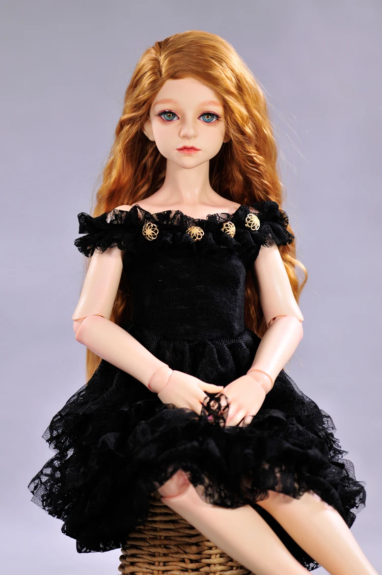 Принцессы одежда подходит для 1/3 1/4 BJD 1/2 дух Куклы Игрушечные лошадки черный