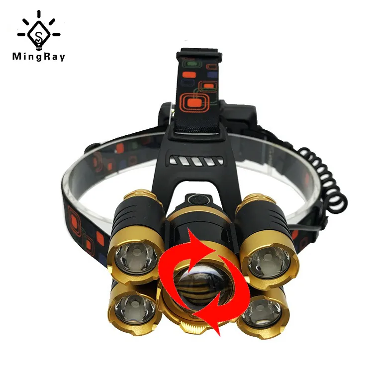 MingRay 50000LM USB Перезаряжаемый налобный фонарь T6 10 Вт светодиодный налобный фонарь высокой мощности, дешевая Налобная лампа для рыбалки, кемпинга, головной светильник stroble светильник