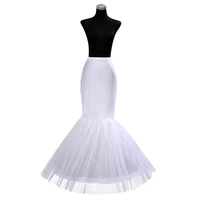 new white mermaid wedding petticoats 1 hoop bone cheap crinoline bridal wedding accessories underskirt