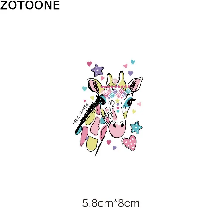 ZOTOONE горячая передача патчи для женщин Одежда родителей и детей DIY Цвет пятнистый