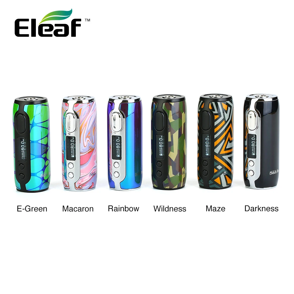Новый мод Eleaf iStick Rim с аккумулятором 3000 мА/ч макс. 80 Вт и QC3.0 боксмод для быстрой
