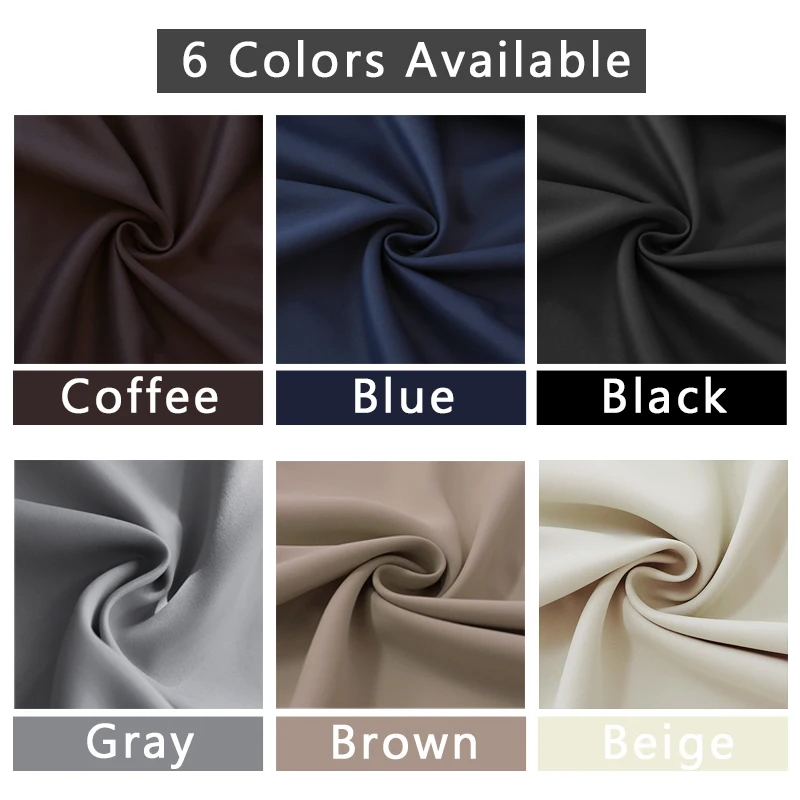 Затемняющие шторы Современные однотонные тканевые занавески для окна гостиной