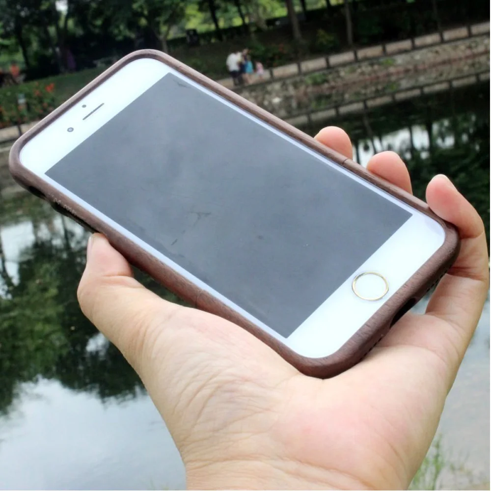 Чехол из натурального дерева для iPhone 8 7 6 6s Plus чехлы телефонов Жесткий SE 5S 5