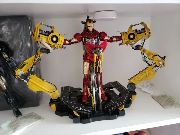 Ironman 1/6 костюмная козловая игрушка со съемным светом герой кукла подарок на день рождения игрушки Набор фигурок
