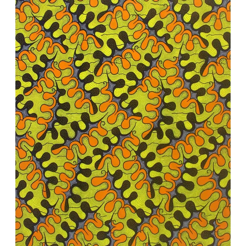 

Free shipping printed cotton wax fabric H11711