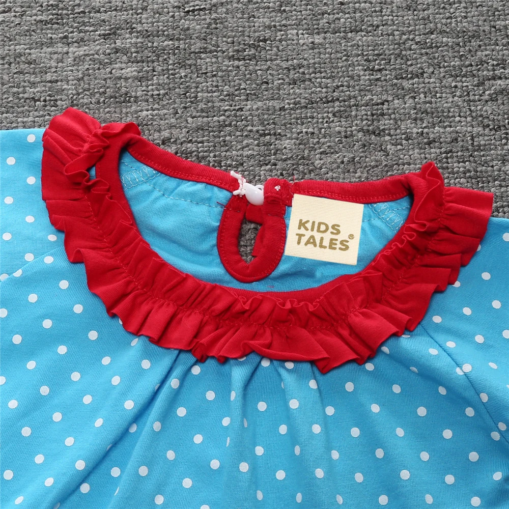 Зимний новогодний наряд модная Рождественская Одежда для девочек костюм на День