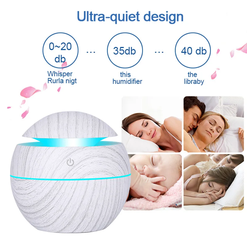 USB аромадиффузор для эфирных масел ультразвуковой увлажнитель очиститель